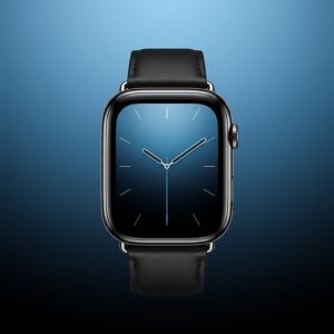 Годинник на блакитному фоні